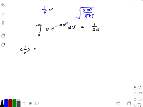 if-v-denotes-the-speed-of-a-molecule-calculate-the-average-value-of-1-v-for-an-ideal-gas-in-thermal-