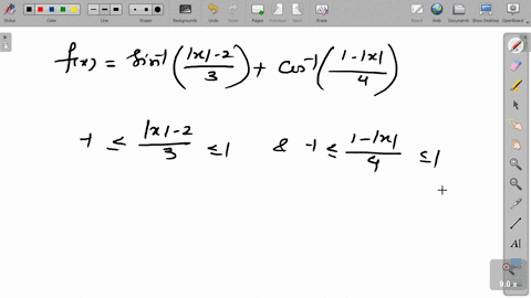 fxsin-1leftfracx-23rightcos-1leftfrac1-x4right