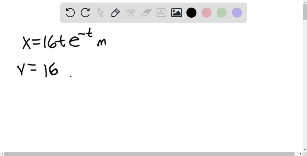 SOLVED:An electron moving along the x axis has a position given by x=16 ...