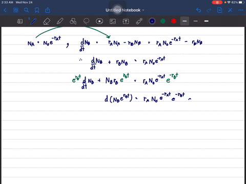a-radioactive-nucleus-a-has-decay-constant-r_a-it-decays-to-an-offspring-nucleus-b-which-decays-much