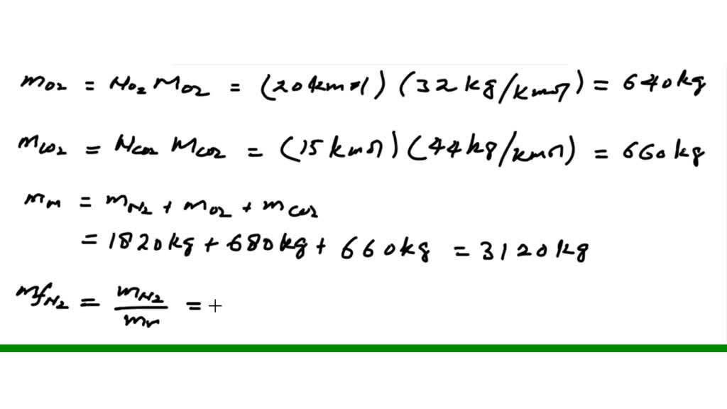 SOLVEDThe molar analysis of a gas mixture at 290 K and 250 kPa is 65