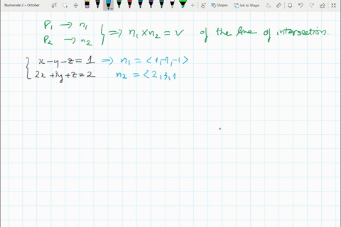 let-mathcall-denote-the-intersection-of-the-planes-x-y-z1-and-2-x3-yz2-find-parametric-equations-for