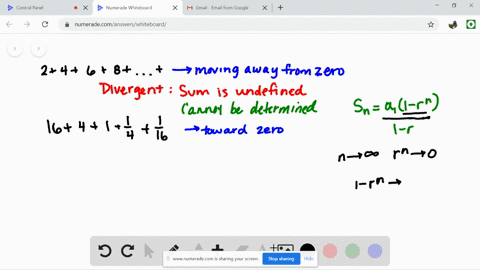 find-the-sum-of-each-infinite-geometric-series-if-it-exists-frac53frac253frac1253cdots