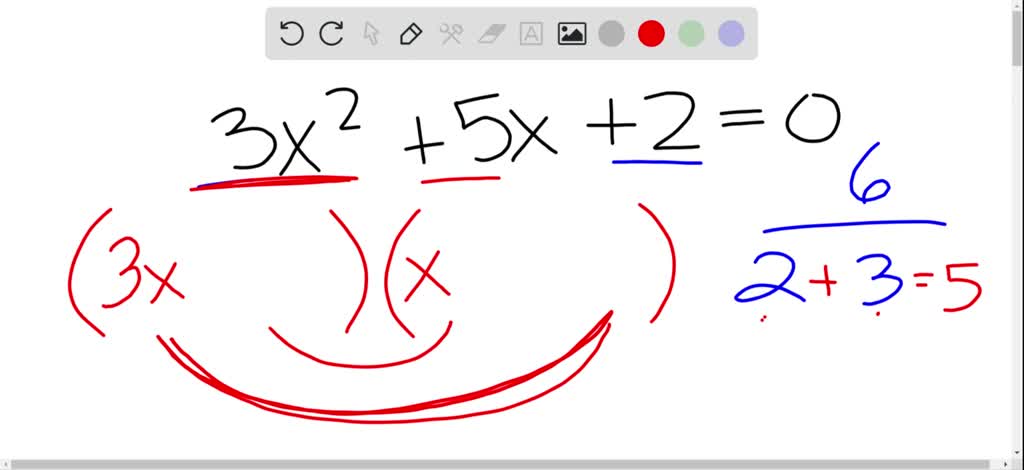 solved-solve-each-equation-by-factoring-3-x-2-5-x-2-0