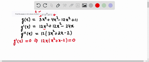 find-the-max-or-min-values-of-fxfrac103-x44-x3-12-x211