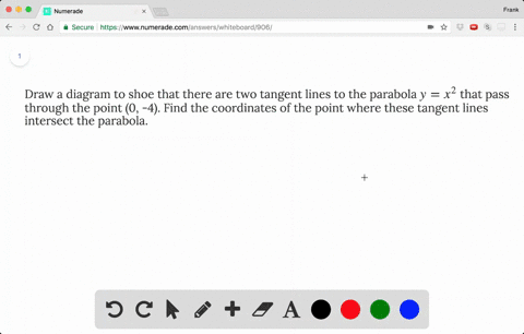draw-a-diagram-to-shoe-that-there-are-two-tangent-lines-to-the-parabola-y-x2-that-pass-through-the-p