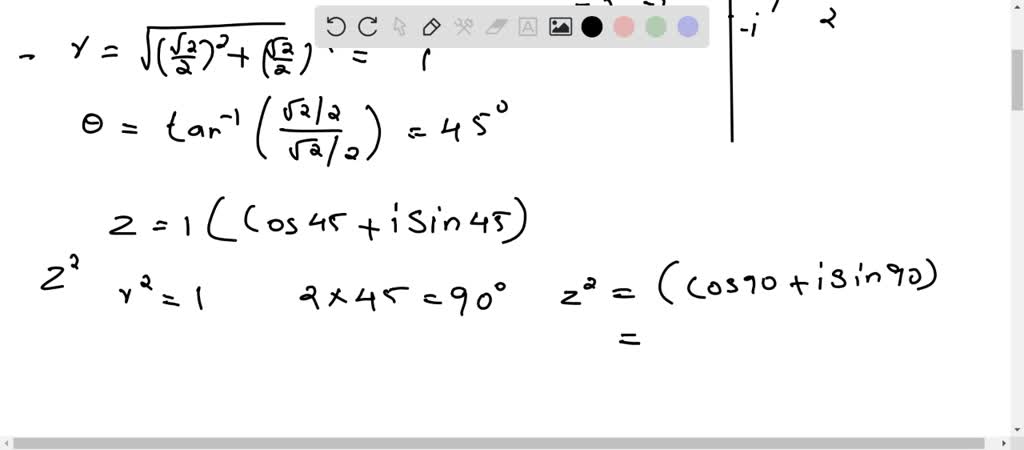 SOLVED:Graphing Powers of a Complex Number In Exercises 63 and 64 ...