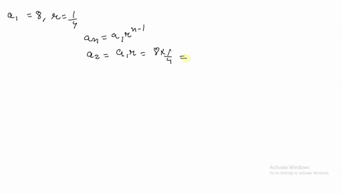 write-the-first-five-terms-of-the-geometric-sequence-a_18-rfrac14