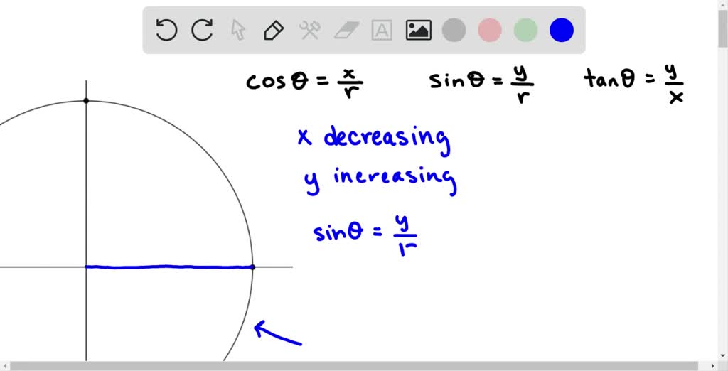 Solved Consider An Angle In Standard Position With R 12 Centimeters As Shown In The Figure Describe The Changes In The Values Of X Y Sin Heta Cos Heta And An Heta Solved Consider An Angle In Standard Position With R 12 Centimeters As Shown In The Figure Describe The Changes In The Values Of X Y Sin Heta Cos Heta And An Heta