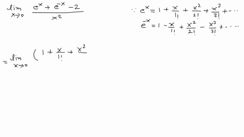 lim-_x-rightarrow-0-fracexe-x-2x2text-ans-1