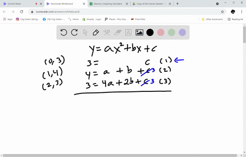 find-the-equation-of-the-parabola-ya-x2b-xc-that-passes-through-the-points-to-verify-your-result--24