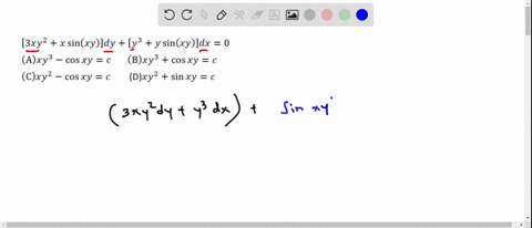 solution-of-the-differential-equation-left3-x-y2x-sin-x-yright-d-ylefty3y-sin-x-yright-d-x0-is-a-x-y