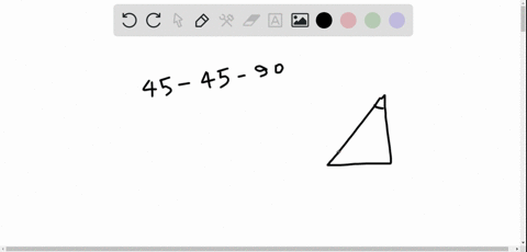 find-the-remaining-sides-of-a-45circ-45circ-90circ-triangle-if-the-shorter-sides-are-each-frac45