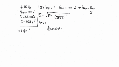 a-500-hz-generator-with-an-rms-voltage-of-115-v-is-connected-in-series-to-a-312-komega-resistor-and