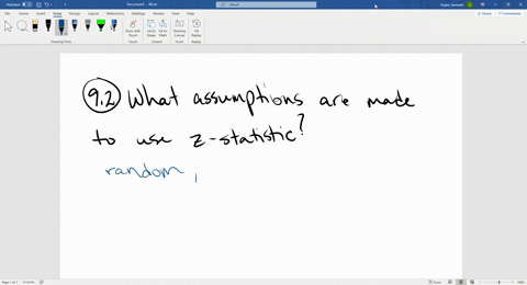 to-use-the-z-statistic-to-test-for-a-difference-between-the-means-of-two-populations-what-assumption