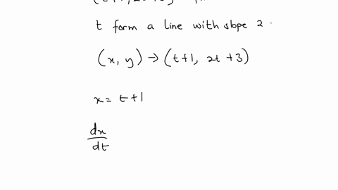 SOLVED: True or False The set of points (t+1,2 t+3) for all real ...