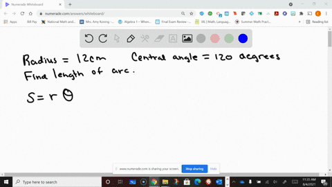 on-a-circle-of-radius-12-mathrmcm-find-the-length-of-the-arc-that-subtends-a-central-angle-of-120-de