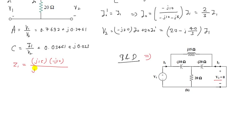 SOLVED:Determine the transmission parameters of the circuit in Fig. 18.92.