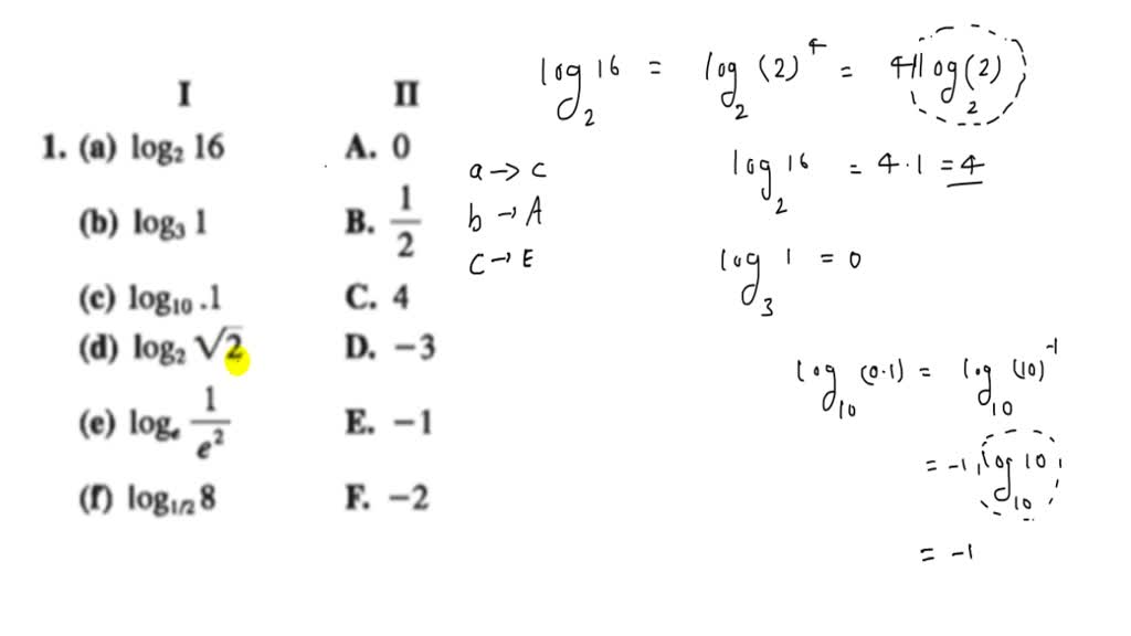 solved-in-exercises-1-and-2-match-the-logarithm-in-column-i-with-is