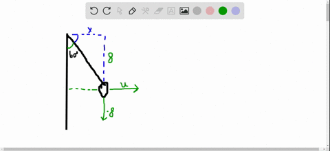 a-tether-ball-weighing-8-pounds-is-pulled-outward-from-a-pole-by-a-horizontal-force-u-until-the-rope