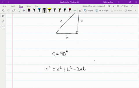 use-the-law-of-cosines-to-solve-the-given-problems-write-the-form-of-the-law-of-cosines-given-side-2
