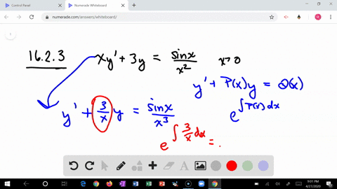 solve-the-differential-equations-x-yprime3-yfracsin-xx2-quad-x0-2