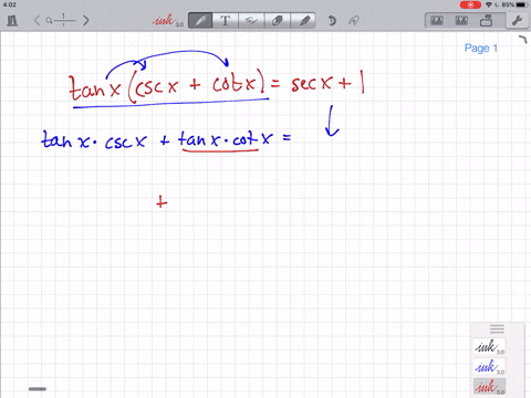 verify-the-equation-is-an-identity-using-multiplication-and-fundamental-identities-tan-xcsc-xcot-xse