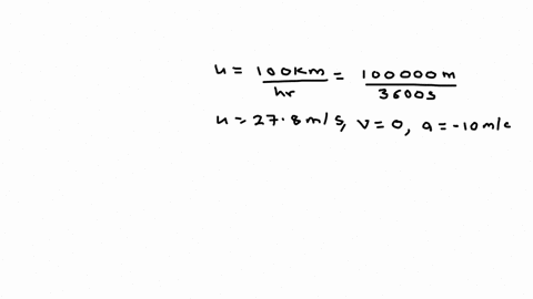 SOLVED:A deceleration of 10 m / s^2 is caused when brakes are applied ...