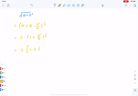find-the-first-four-terms-of-the-indicated-expansions-by-use-of-the-binomial-series-sqrt4x2-2