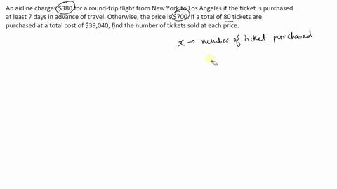 an-airline-charges-380-dollar-for-a-round-trip-flight-from-new-york-to-los-angeles-if-the-ticket-is-