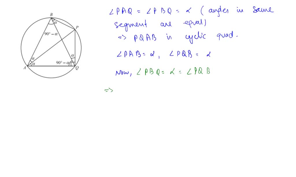 SOLVED:A tower P Q subtends an angle αat a point A on the same level as ...