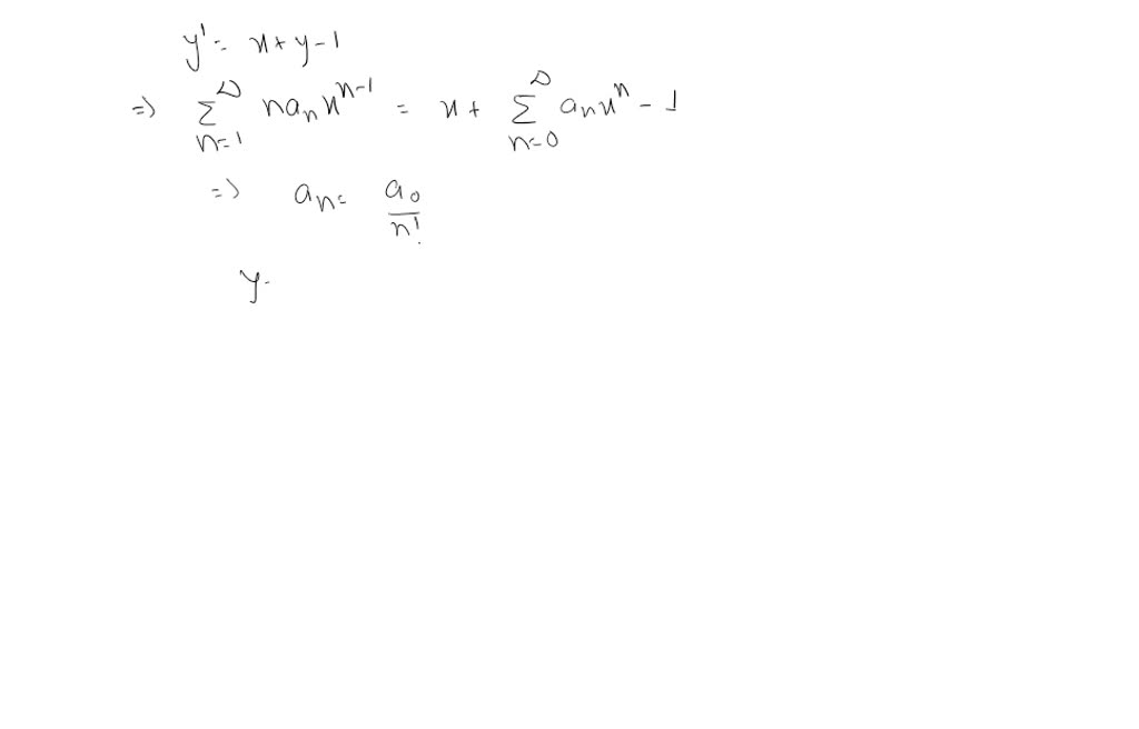 SOLVED1. Assume the differential equation has a solution of the form v