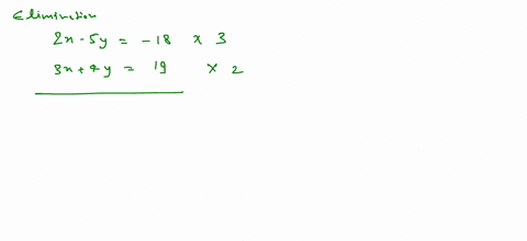 use-the-elimination-method-to-find-all-solutions-of-the-system-of-equations-leftbeginarrayl-2-x-5-y-