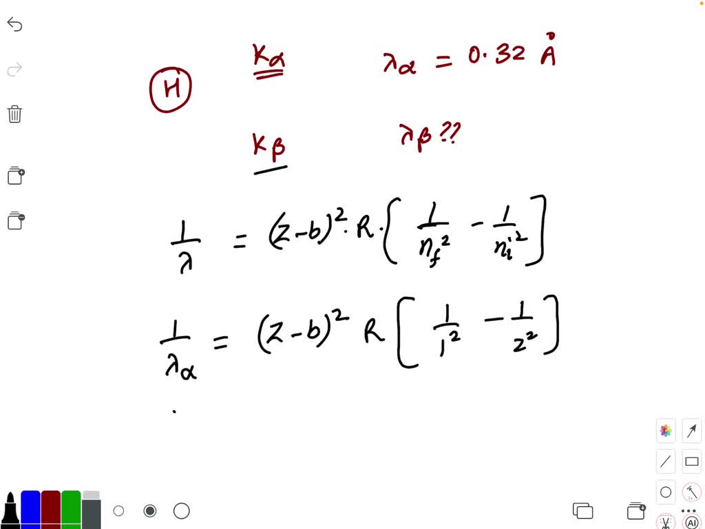 SOLVEDThe wavelength of the characteristic X ray Kα line emitted by a