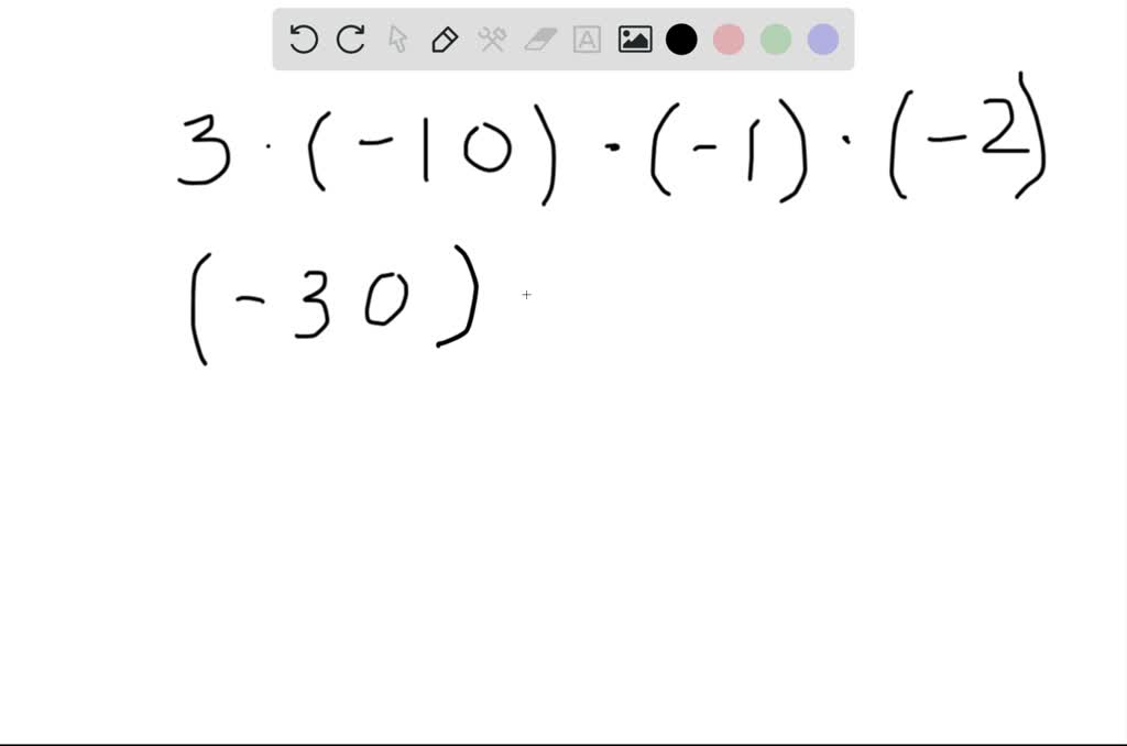 SOLVED:Review operations with real numbers. Simplify. 3 ·(-10) ·(-1) ·(-2)