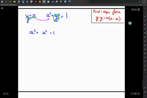determine-the-points-where-the-line-intersects-the-circle-yx-quad-x2y21