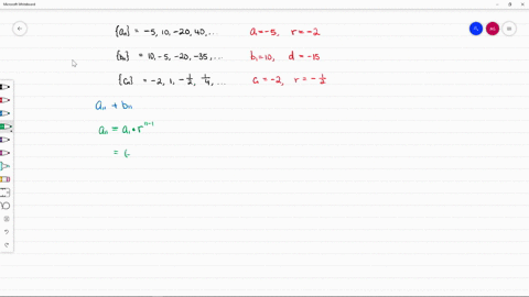let-beginarrayl-lefta_nright-510-2040-ldots-leftb_nright10-5-20-35-ldotsendarray-and-leftc_nright--2
