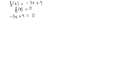 find-the-zero-of-the-function-fx-3-x9