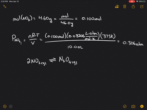 at-100circ-mathrmc-quad-k_mathrmc472-for-the-reaction-2-mathrmno_2g-rightleftharpoons-mathrmn_2-math