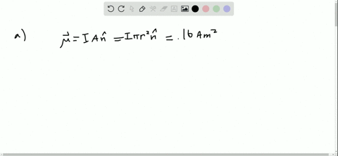 the-current-through-a-circular-wire-loop-of-radius-10-mathrmcm-is-50-a-a-calculate-the-magnetic-dipo