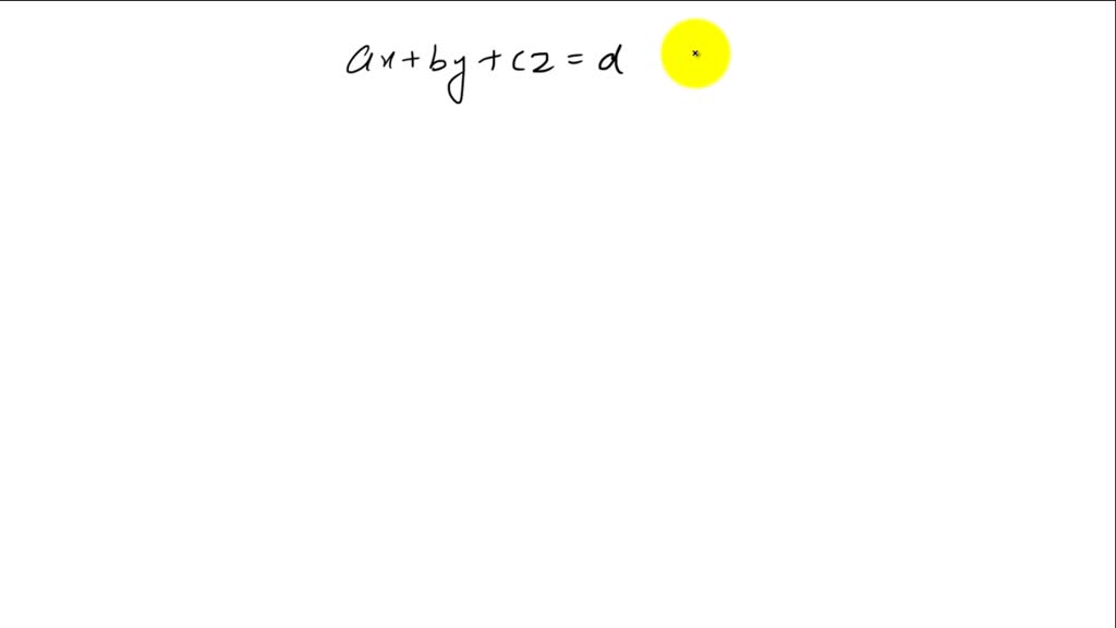 SOLVED Intercepts Let A B C And D Be Constants Find The Points At