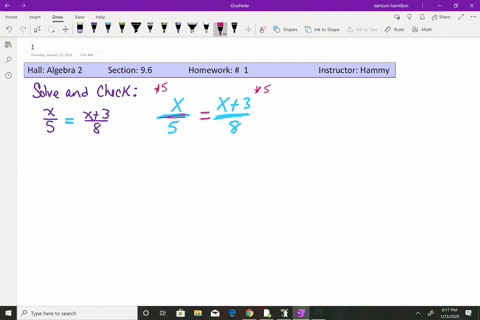 solve-each-equation-check-each-solution-fracx5fracx38