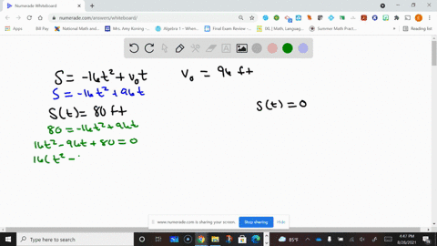 solve-each-problem-a-projectile-is-launched-from-ground-level-with-an-initial-velocity-of-v_0-feet-p