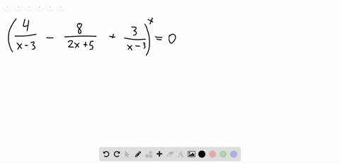 solve-each-equation-frac4x-3-frac82-x5frac3x-30