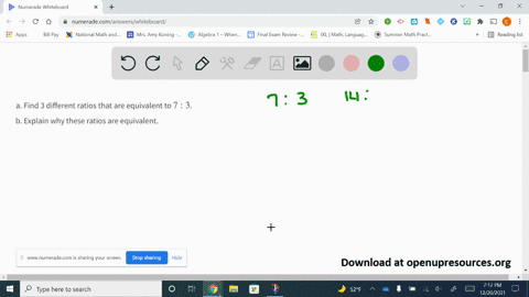 a-find-3-different-ratios-that-are-equivalent-to-7-3-b-explain-why-these-ratios-are-equivalent