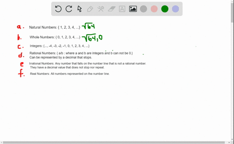 list-all-numbers-from-the-given-set-that-are-a-natural-numbers-b-whole-numbers-c-integers-d-ratio-23