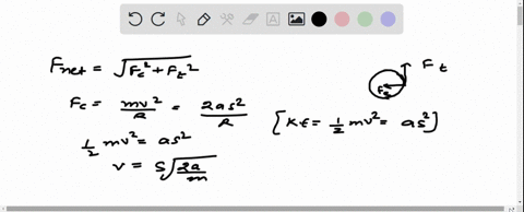 the-kinetic-energy-k-of-a-particle-moving-along-a-circle-of-radius-r-depends-on-the-distance-covered