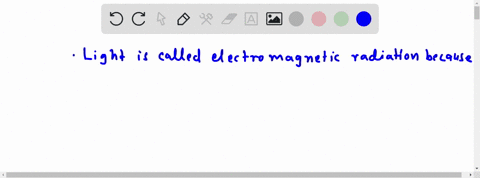 WHY IS LIGHT CALLED ELECTROMAGNETIC RADIATION visual data 2