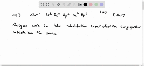 SOLVED:What is the argon core? What is its symbol, and what do you use ...