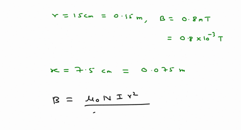 the-magnetic-field-75-mathrmcm-directly-above-the-center-of-a-25-turn-coil-of-radius-15-mathrmcm-is-